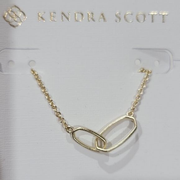 Kendra Scott Dainty Necklace and Earrings in Gold - Picture 7 of 7